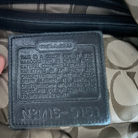 Coach Black Leather Hobo Bag - Picture 5 of 7